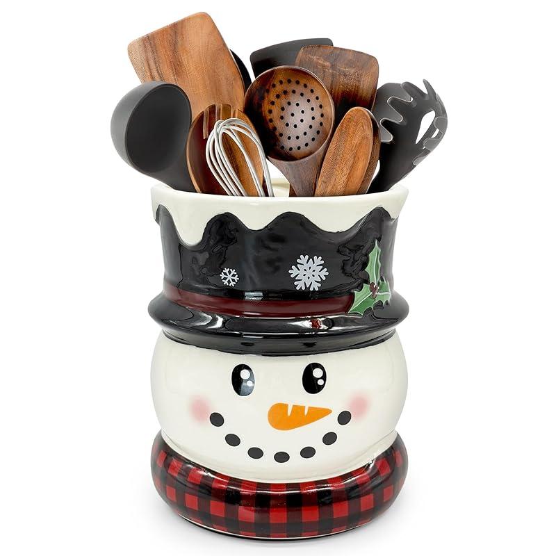 My Verdict on the Ceramic Snowman Utensil Holder: Is It Worth It?