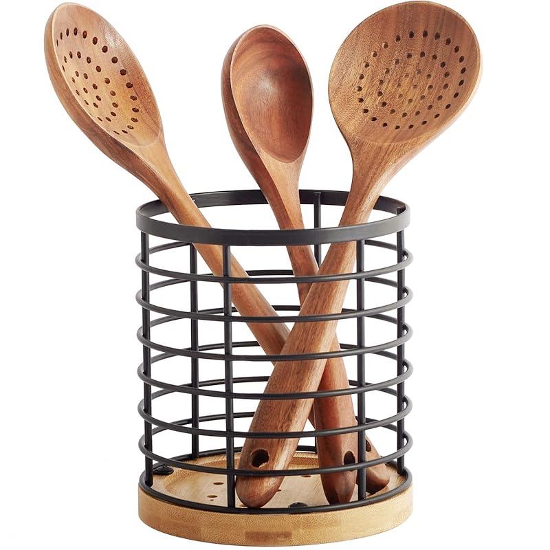 Sleek and Functional: My Take on the Matte Black Utensil Holder