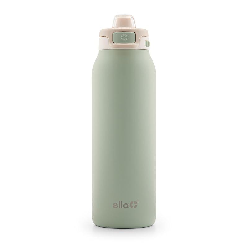Practical and stylish: Ello stainless steel water bottle shines!