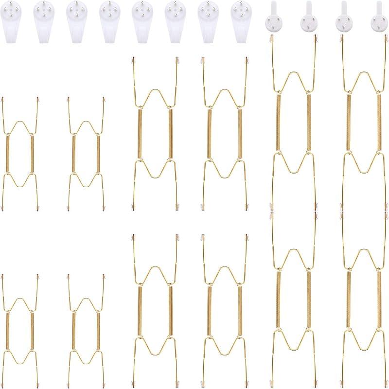 Transform My Wall with Hotop Gold Plate Hangers: Stylish & Strong!