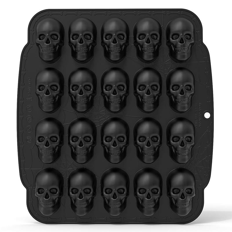 Fun and versatile JETKONG skull mold for Halloween treats!