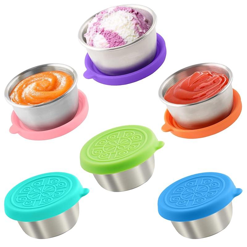 Practical and leakproof small stainless steel dressing containers