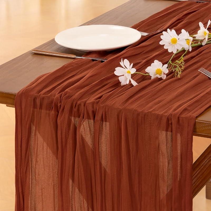 Charming Boho Vibes: Socomi 10ft Table Runner Elevates Any Setting