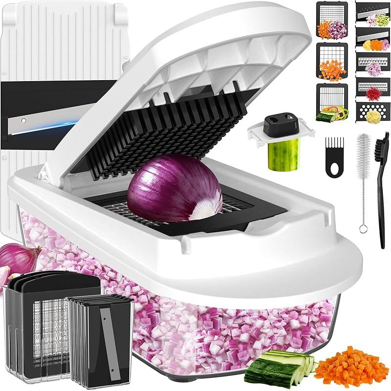 Effortless Meal Prep with the 8 Blade Veggie Chopper: A Game Changer!