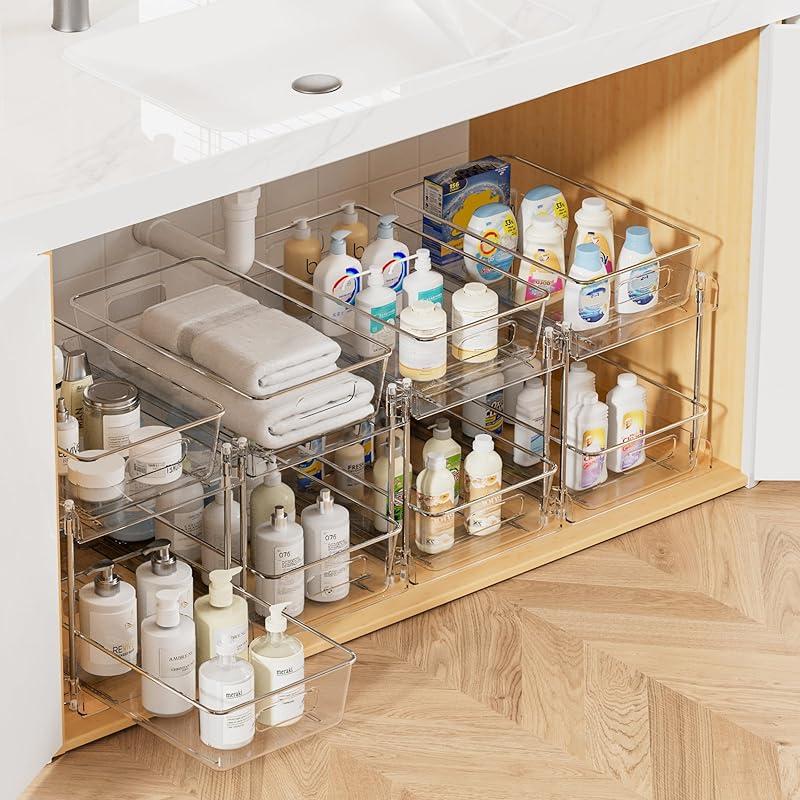 Effortless Organization with Vtopmart 4 Pack Bathroom Organizer Set